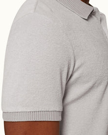 Jarrett Towelling Clay/Sage Classic Fit Towelling Polo Shirt | Clay/Sage