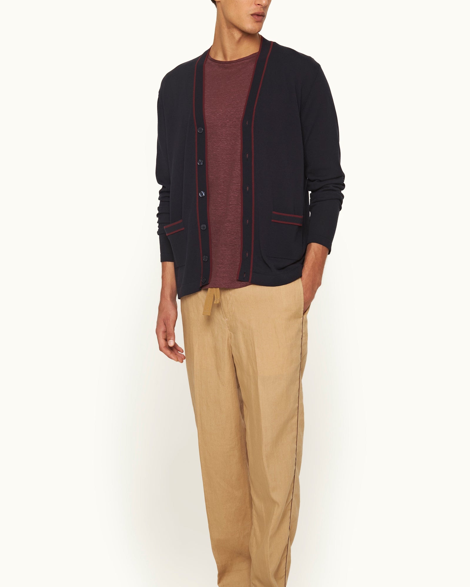 Men | Kinglet Cardigan | Night Iris