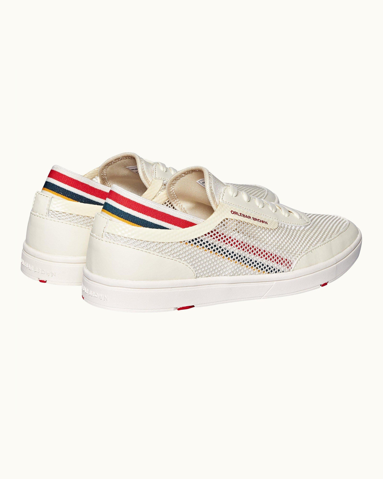 Larson Stripe White/Orange O.B Stripe Shoe You Can Swim In | White/Orange