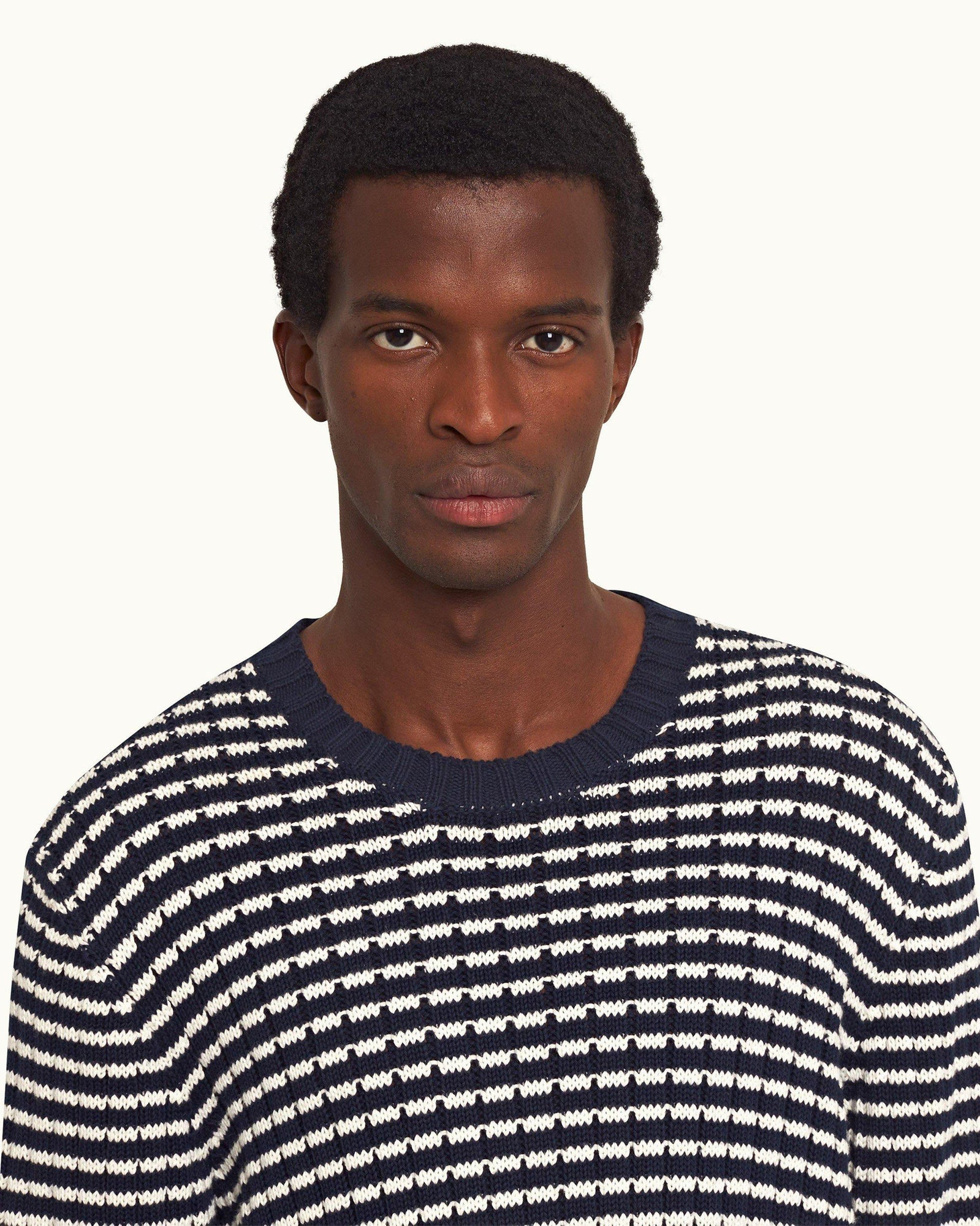 Night Iris/Sea Mist Side Stripe Jumper | Night Iris/Sea Mist