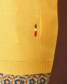 Mango Tailored Fit Mercerised Cotton Waffle Stitch Polo Shirt | Mango