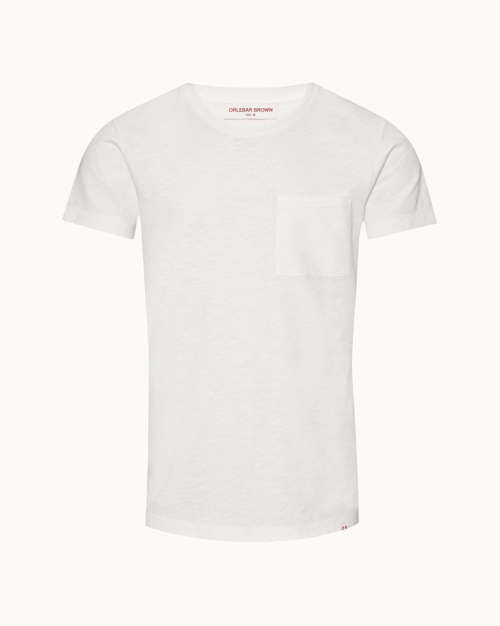 Ob Classic White Classic Fit Garment-Dye Organic Cotton T-shirt | White