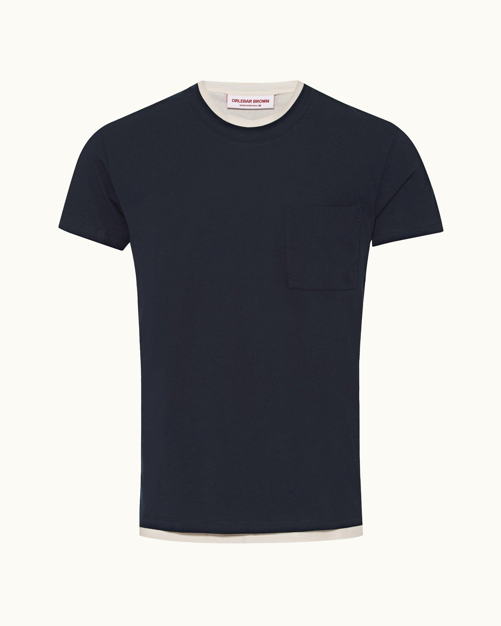 Night Iris Classic Fit Double-Layer Organic Cotton T-Shirt | Night Iris