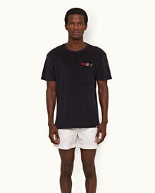 Night Iris O.BUOY Classic Fit Towelling T-shirt | Night Iris