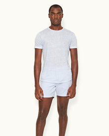 Men | Ob-T Linen T-Shirt | Soft Blue