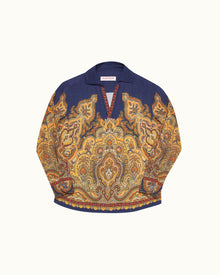 Kids | Lagoon Blue Overhead Mystique Paisley Shirt | Lagoon Blue