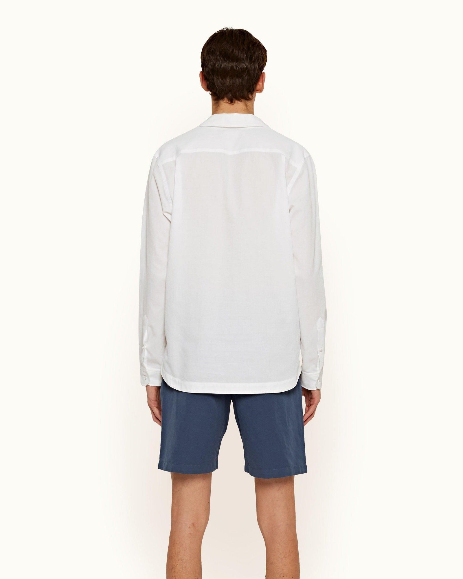 Ridley Cloud Overhead Waffle Texture Cotton Shirt | Cloud