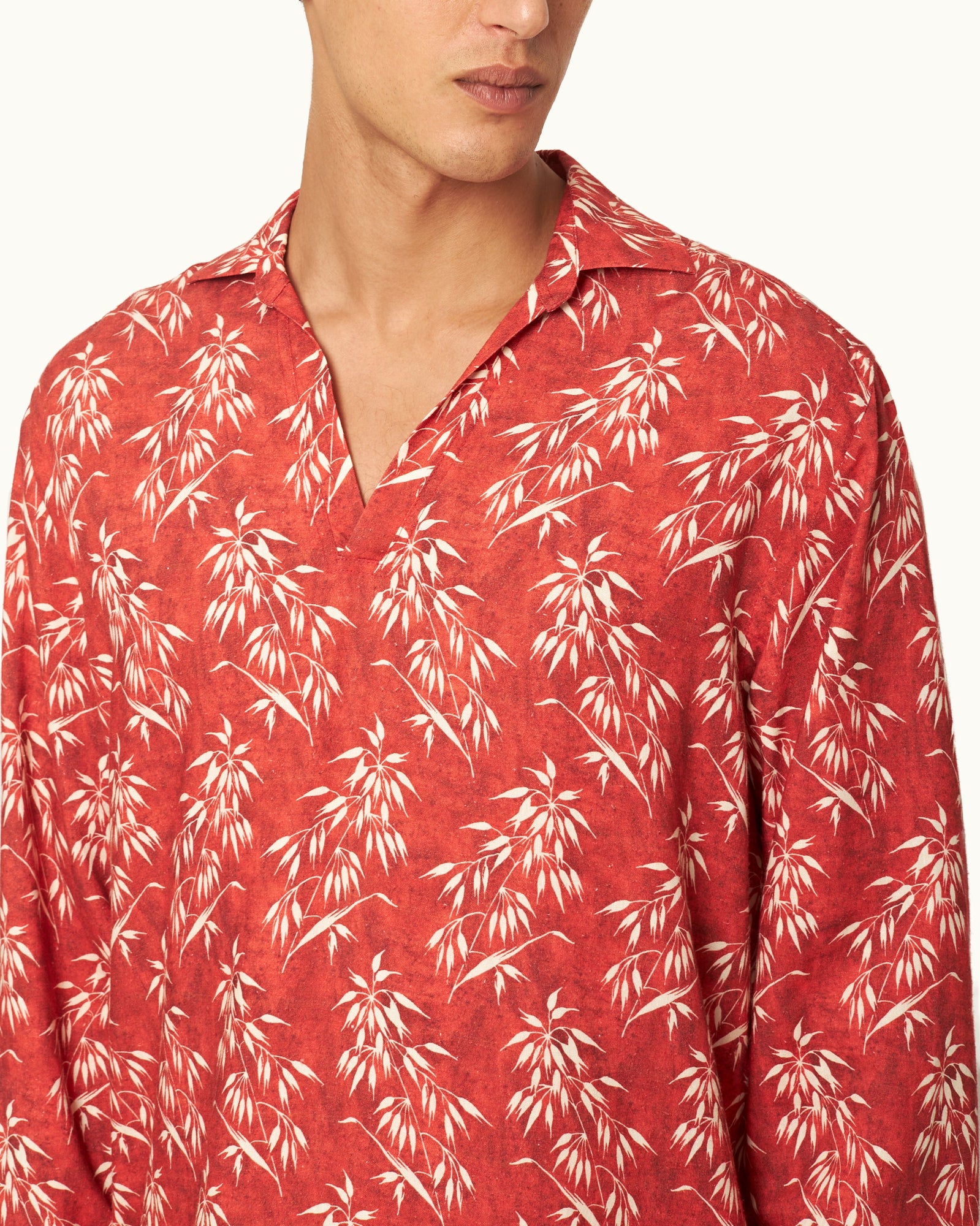 Men | Ridley Shirt | Summer Red/White Sand
