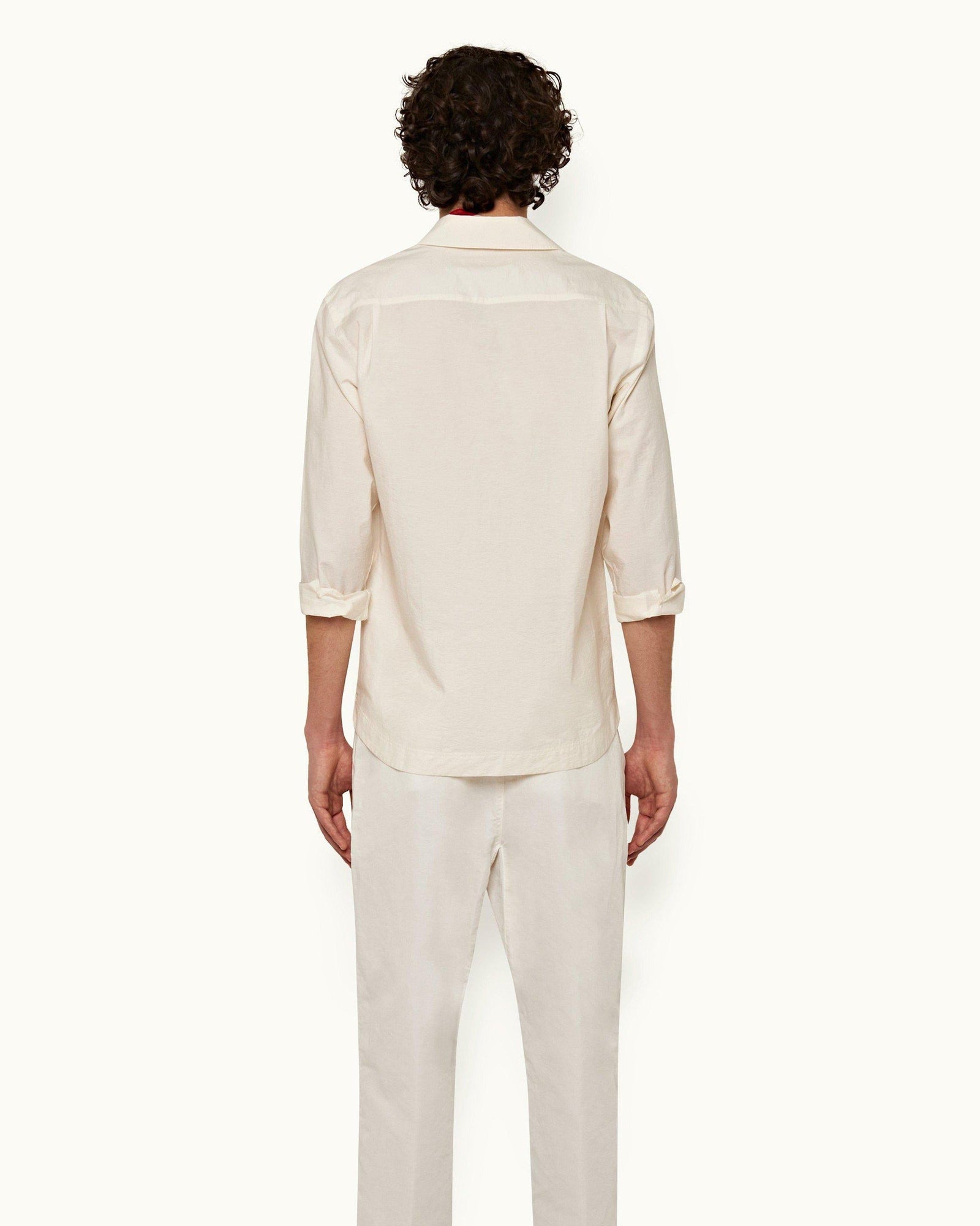 White Sand Resort Collar Long-Sleeve Shirt | White Sand