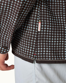 Ridley Truffle/Light Sky Pool Tiescape Print Relaxed Fit Overhead Shirt | Truffle/Light Sky Pool