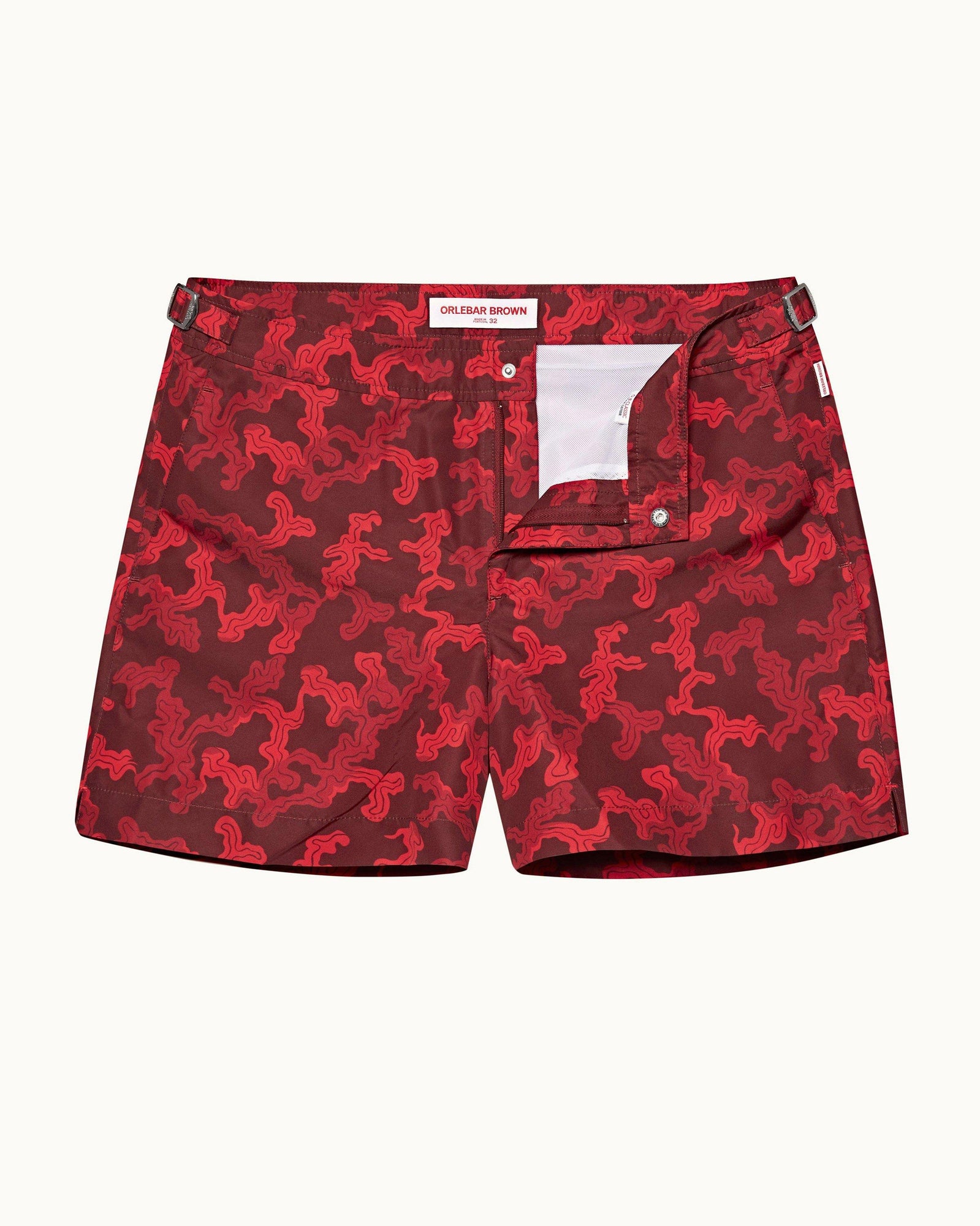 Setter Vermillion Current Shorter-Length Swim Shorts | Vermillion