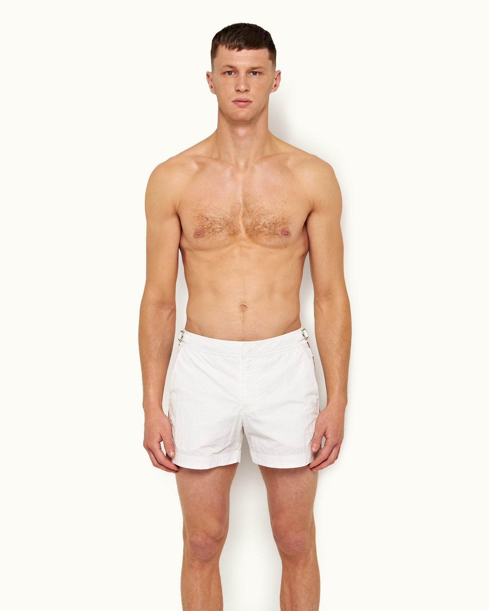 Cloud O.B Tape Stripe Shorter-Length Swim Shorts | Cloud