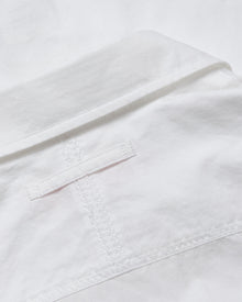 White Relaxed Fit Overhead Refined Cotton Shirt | White