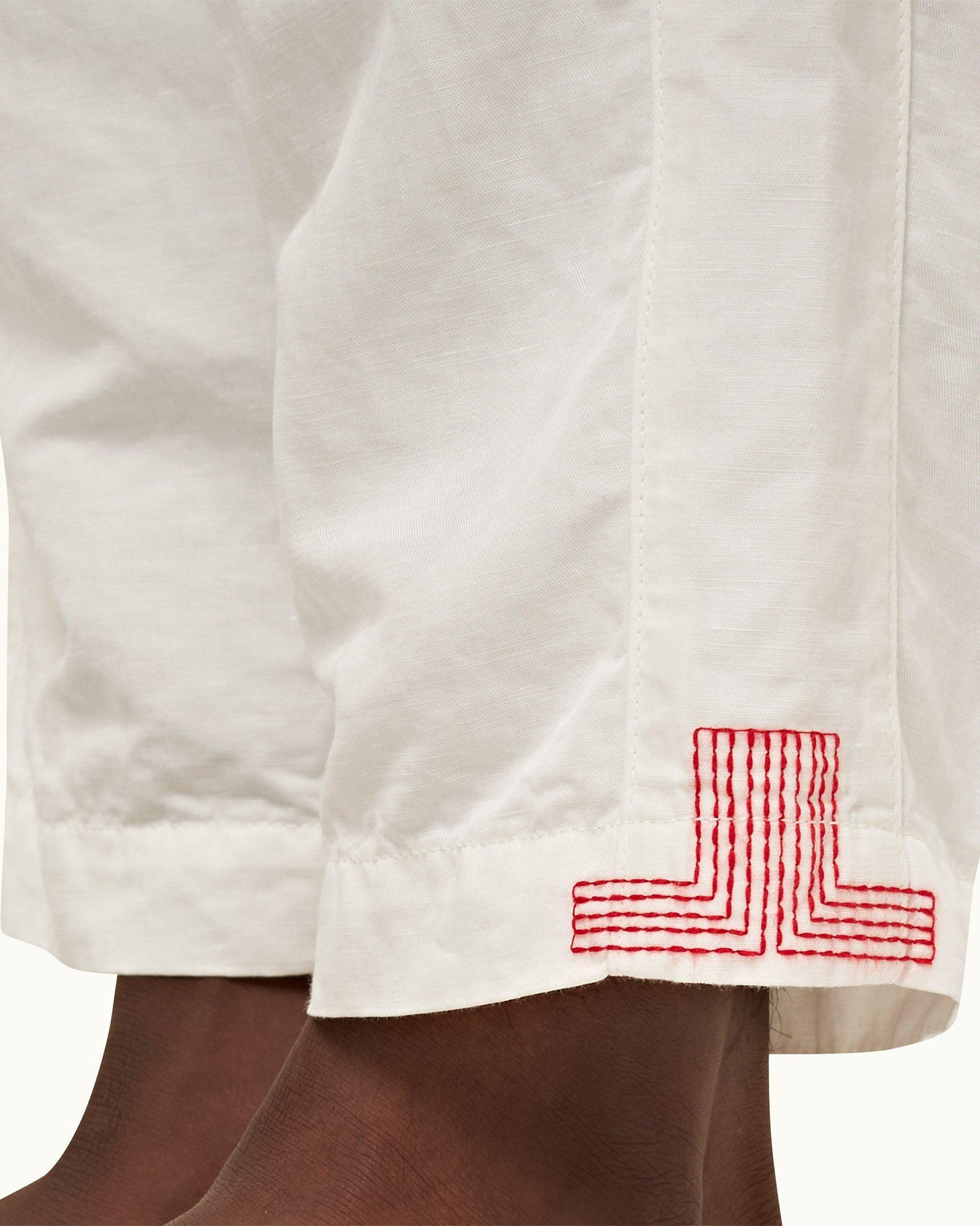 Sea Mist Tailored Fit Single Pleat Stretch-Cotton Trousers | Sea Mist