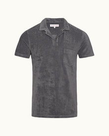 Terry Towelling Granite Towelling Resort Polo Shirt | Granite