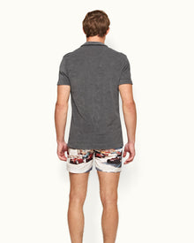 Men | Terry Towelling Polo | Granite