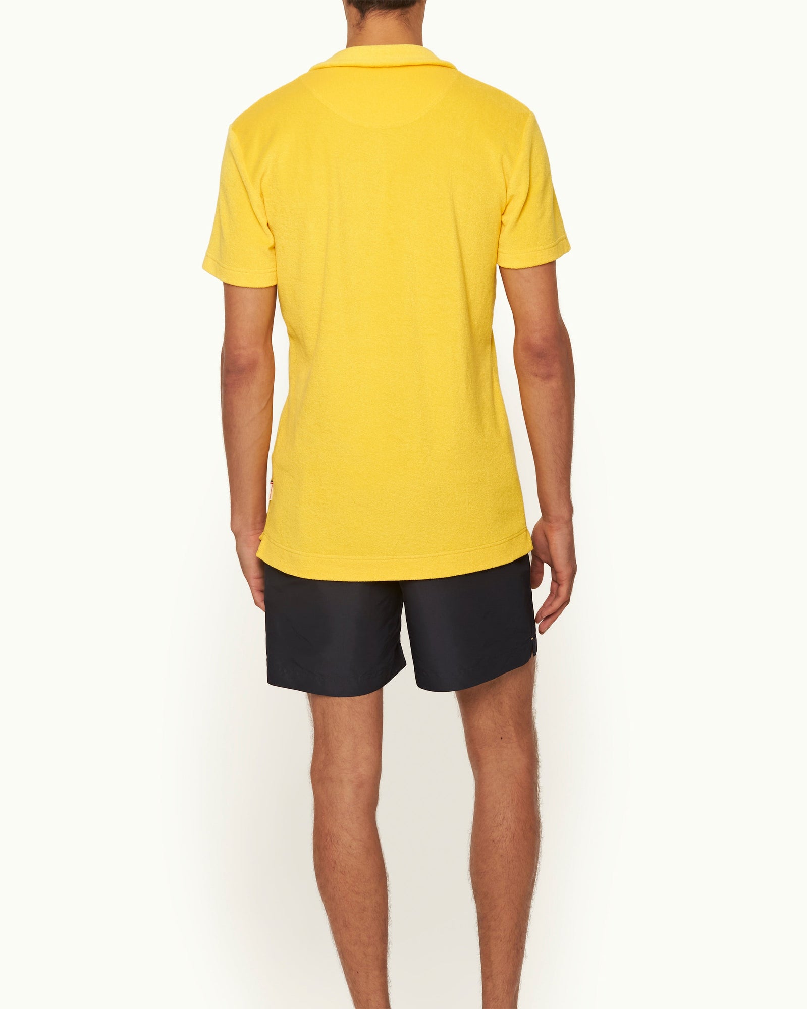 Men | Terry Towelling Polo | Yellow Blaze