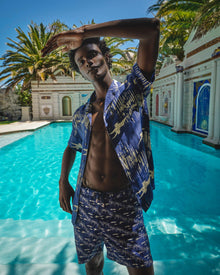 Hibbert Midnight Navy/Sea Mist Living Dream Capri Collar Shirt | Midnight Navy/Sea Mist