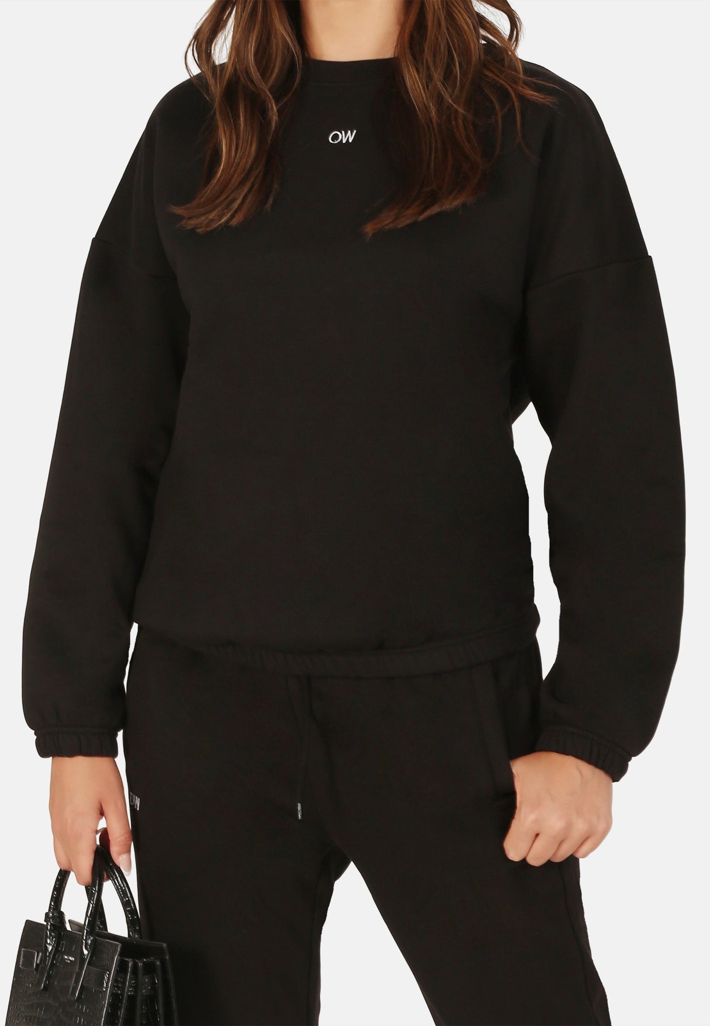 OW Collection OW Crewneck Account 002 - Black Caviar