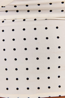 Lottie Midi Skirt | White Polkadot