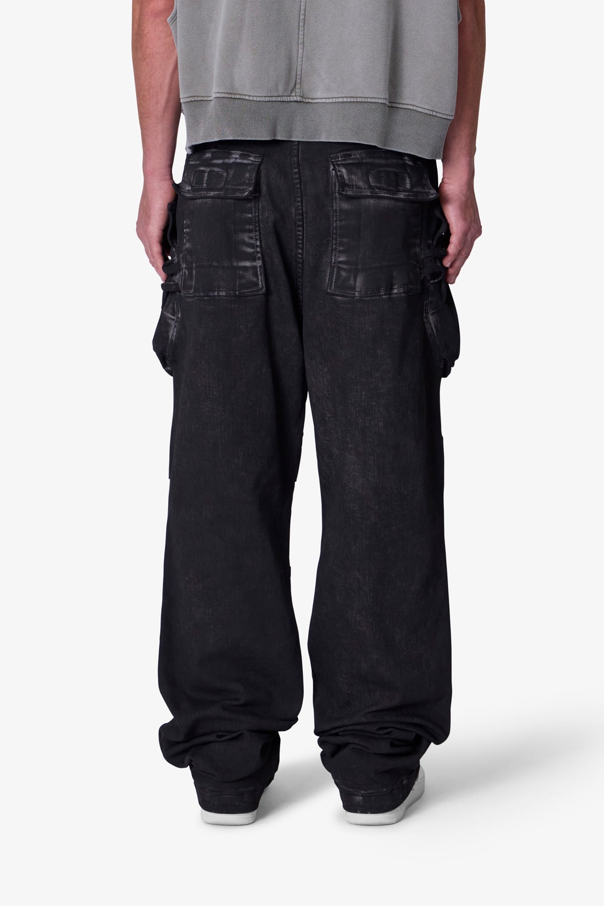 Oil Stretch Cargo Pants | Brown
