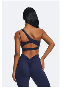 One-Shoulder Strap Top | Navy Blue