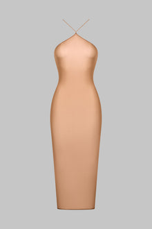 Midi Open Back Dress - French Kiss Light | Sienna