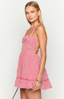 Oppolo Mini Dress | Red Gingham