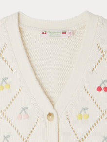 Girl | Ticiana Cotton And Cashmere Cardigan | Milk White