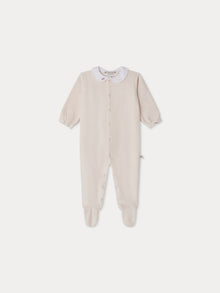 Girl | Tintina Embroidered Collar Pajamas | Pale Pink