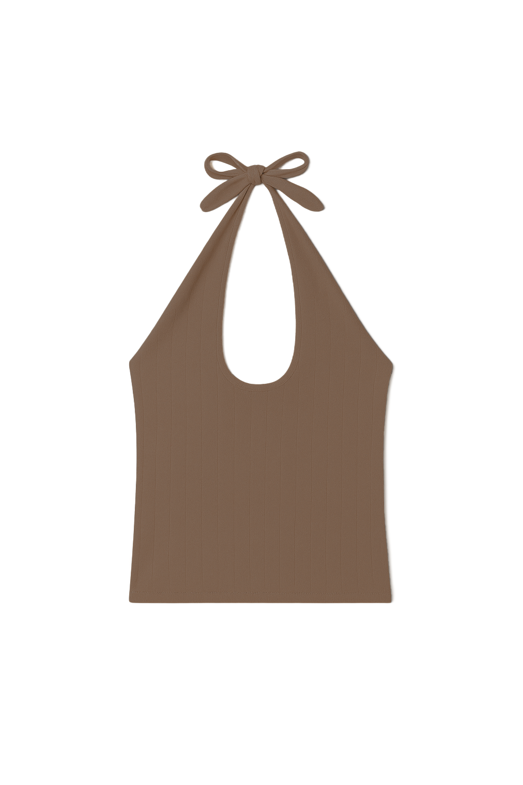 Pauline Pointelle Halter Top | Bark
