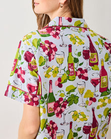 Wine Club - Short PJ Set - Vineyard Sky - Printfresh