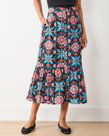 Mid Century Medallion - Perry Skirt - Ink - Printfresh