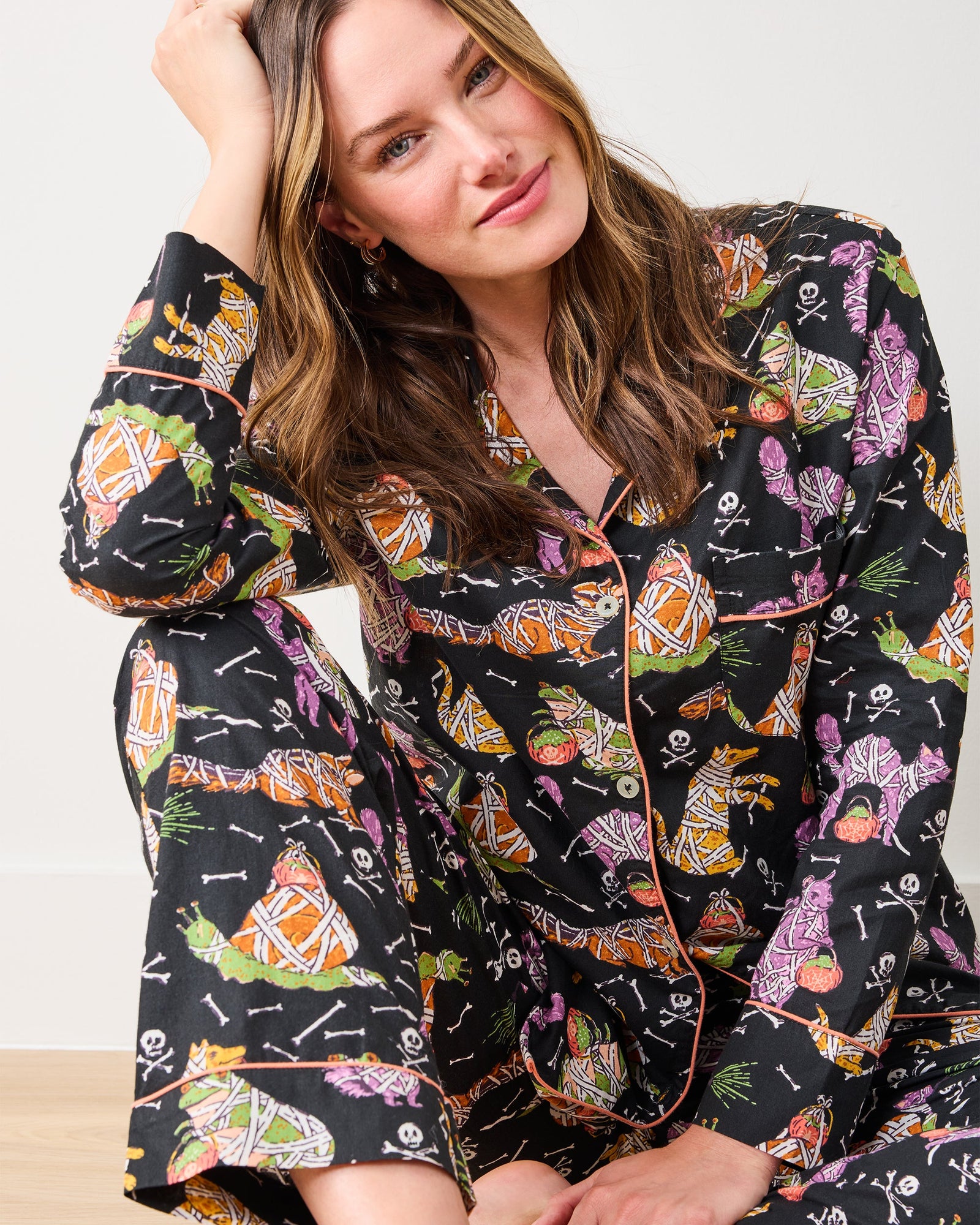 Monster Mash - Long PJ Set - Haunted House - Printfresh