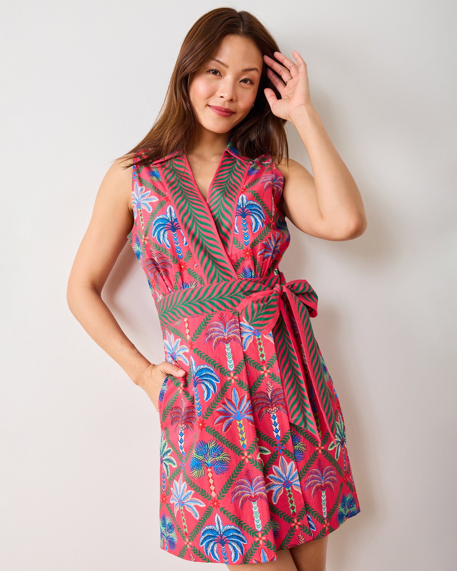 Palm Tree Paradise - Lucia Dress - Cocktail Umbrella - Printfresh