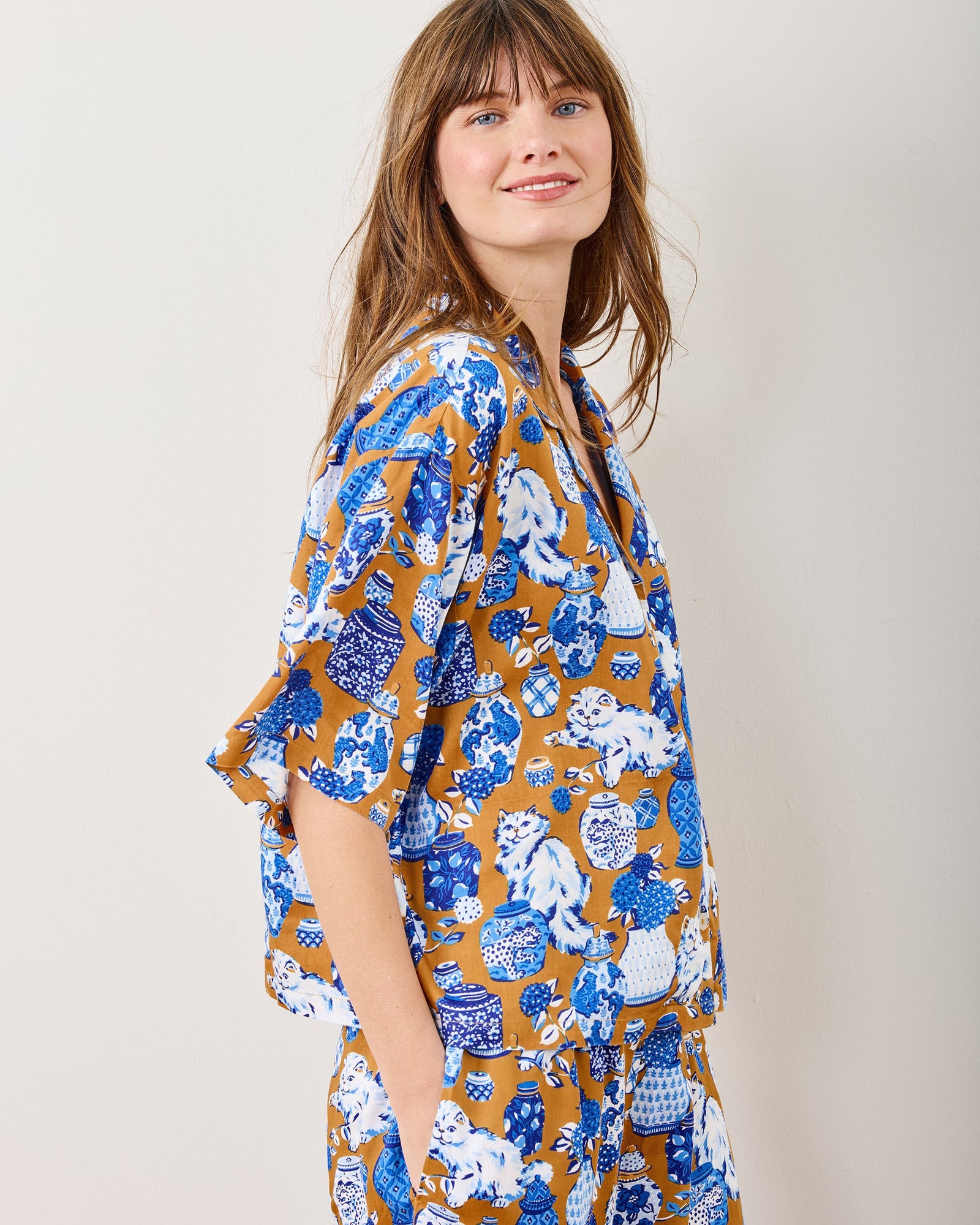 Fancy Cat - Eco Satin Wildest Dreams Set - Tobacco - Printfresh
