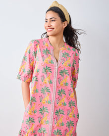 Leopard Mirage - Brunch Dress - Pink Palace - Printfresh