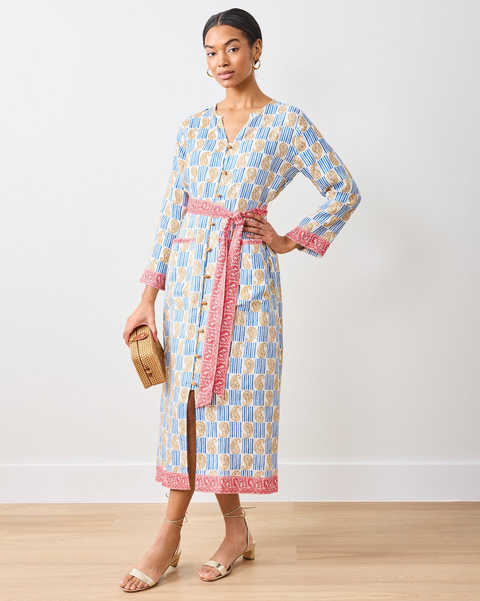 PF + Pencil & Paper Co. Island Paisley - Exuma Dress - Ivory - Printfresh