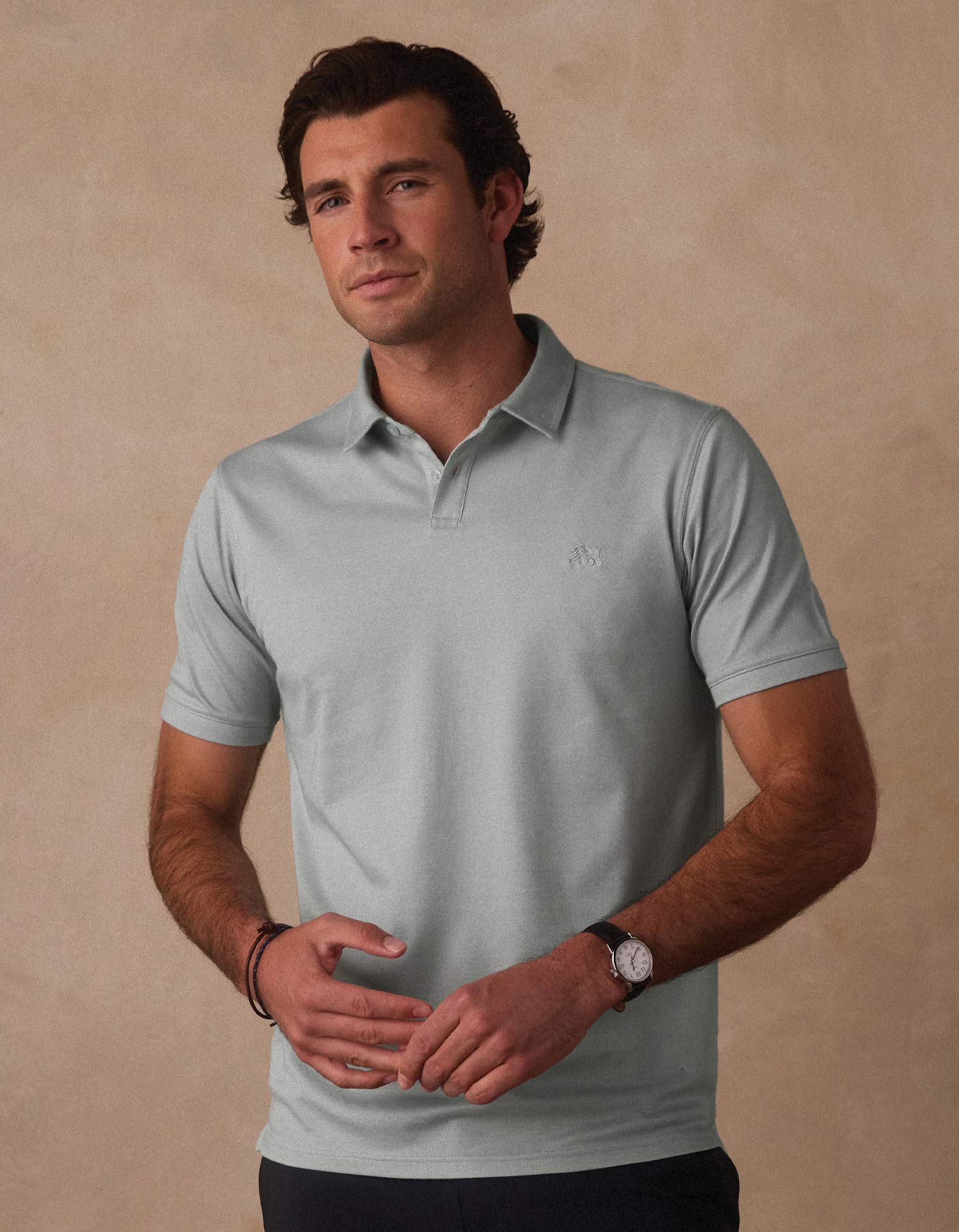 Men | Performance Pique Polo | Sea Glass