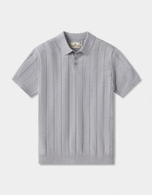 Men | Robles Rib Stitch Polo | White