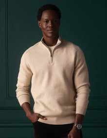Men | Cooper's Landing Quarterzip | Oatmeal