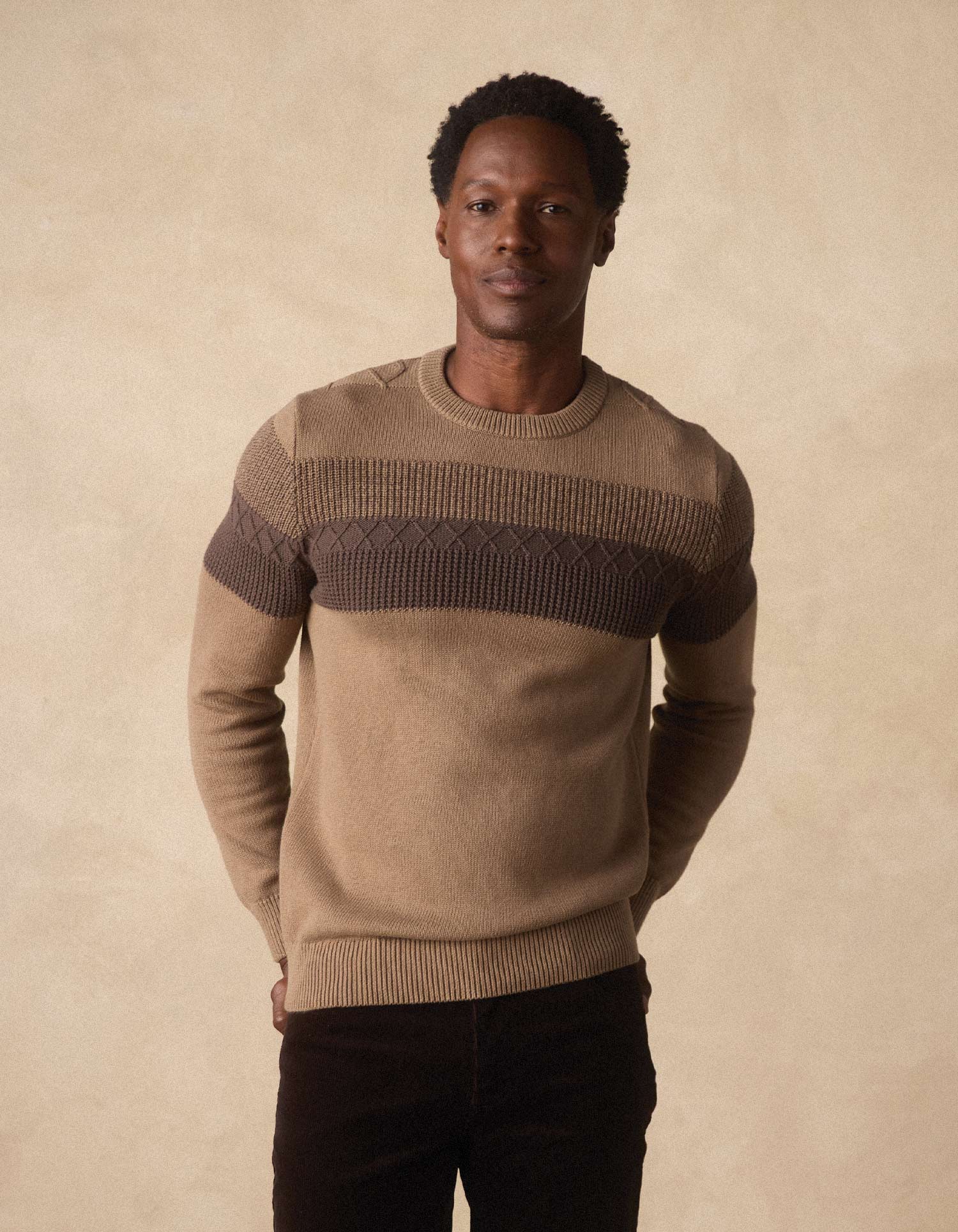 Men | Tom Stripe Crew | Jute
