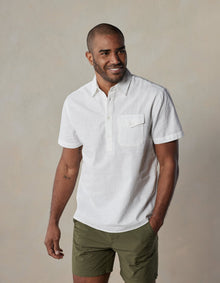 Men | Lived-In Cotton Popover | White