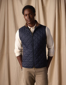 Men | Quilted Liner Vest | Navy