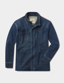 Men | Comfort Terry Jean Chore Coat | Dark Wash