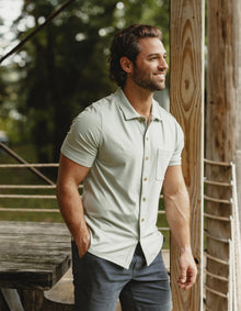 Men | Active Puremeso Weekend Button Down | Sage