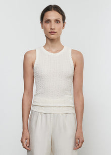 Puckered Sheath Tank | Vanilla