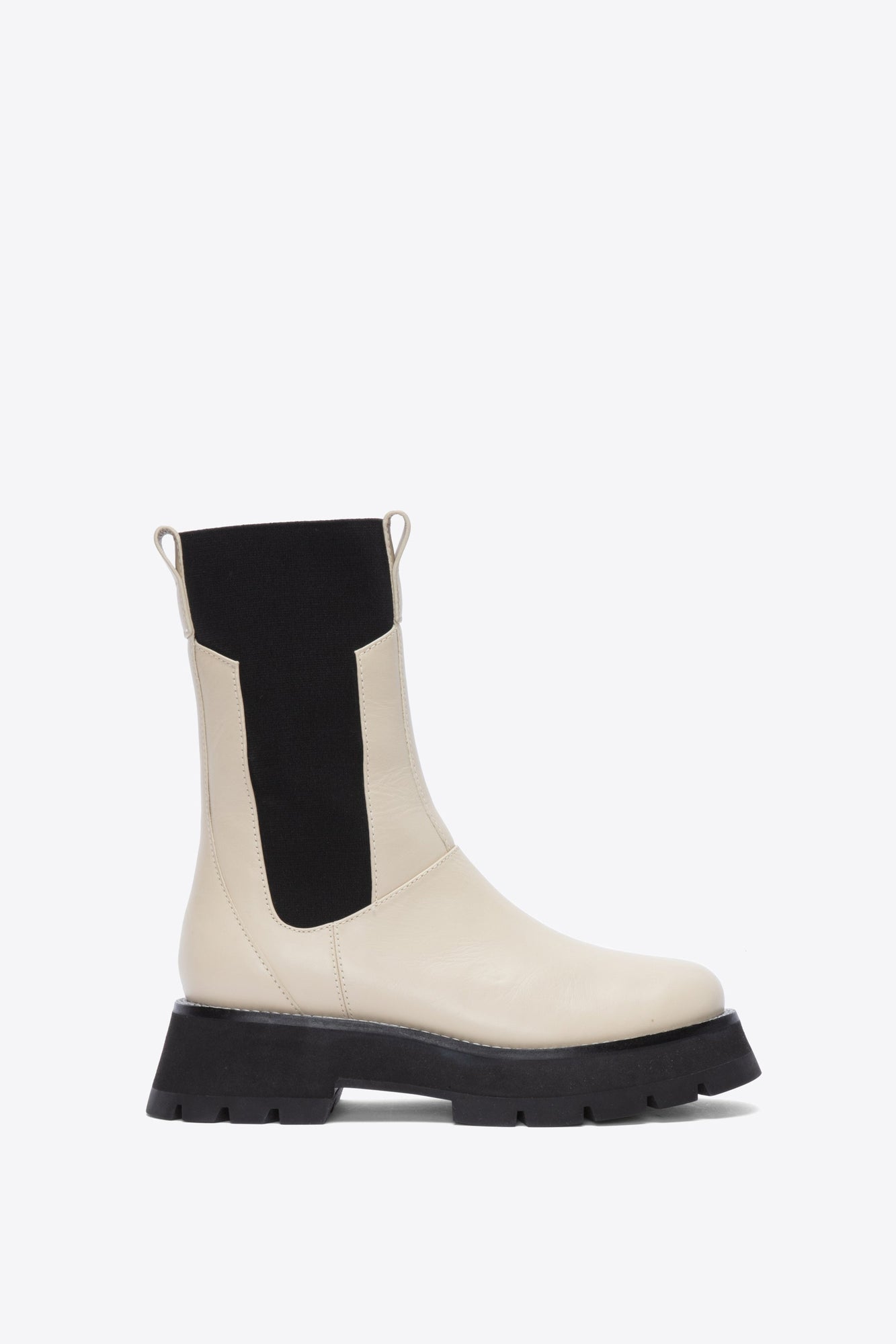 Kate - Lug Sole Combat Boot | Creme Brulee
