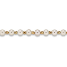 Stone and Strand 14K Yellow Gold Polished in Pearls Bracelet Close Up Image