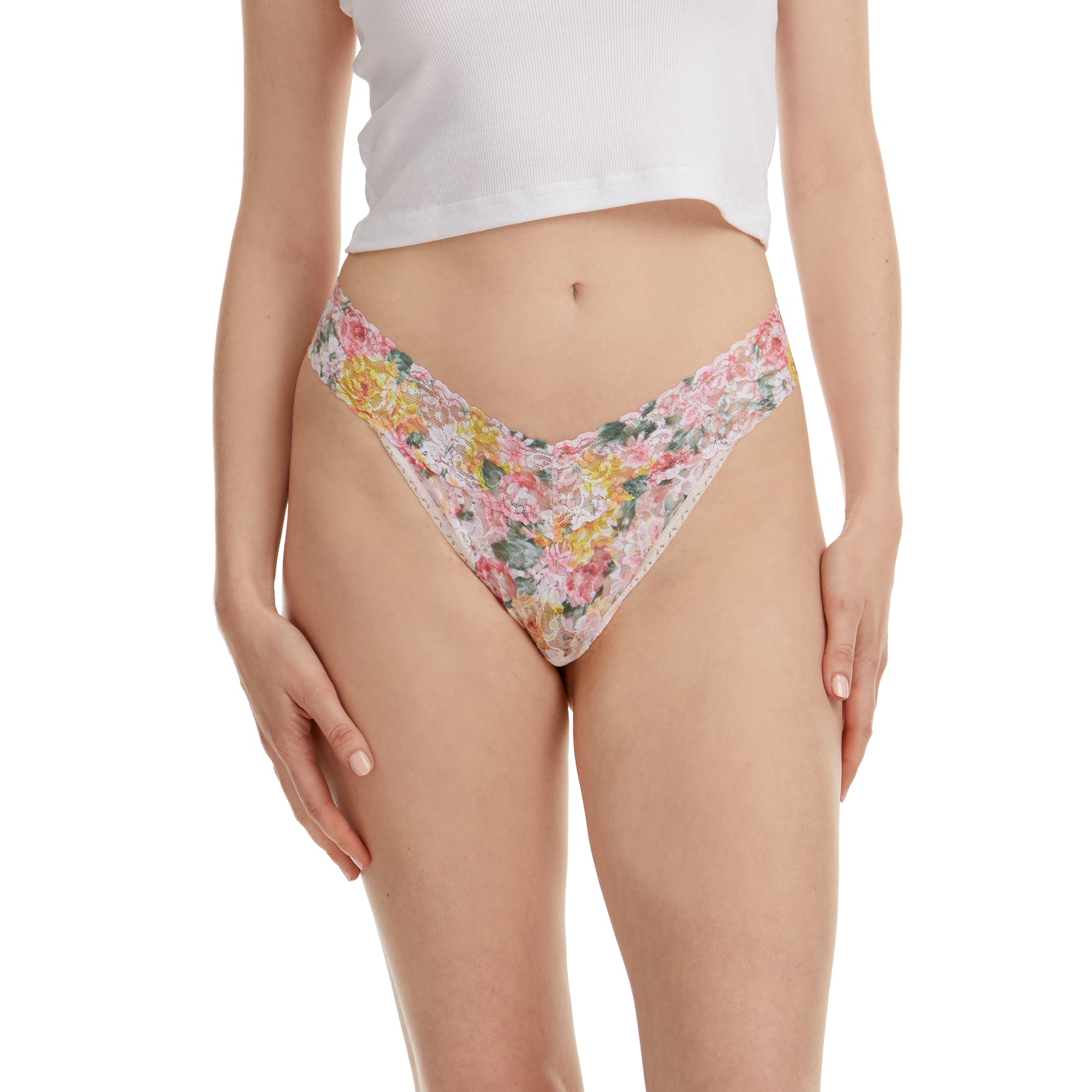 Signature Lace Original Rise Thong | Kew Gardens